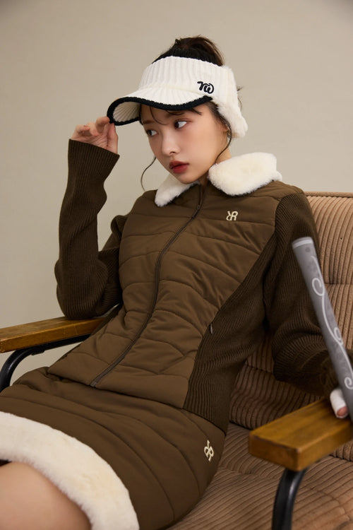 RFLG×RND FAUX FUR QUILTING TIGHT SK