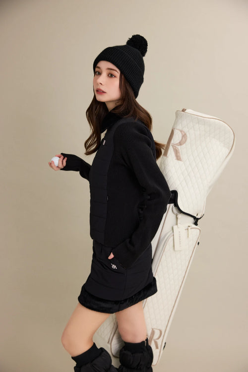 RFLG×RND FAUX FUR QUILTING TIGHT SK