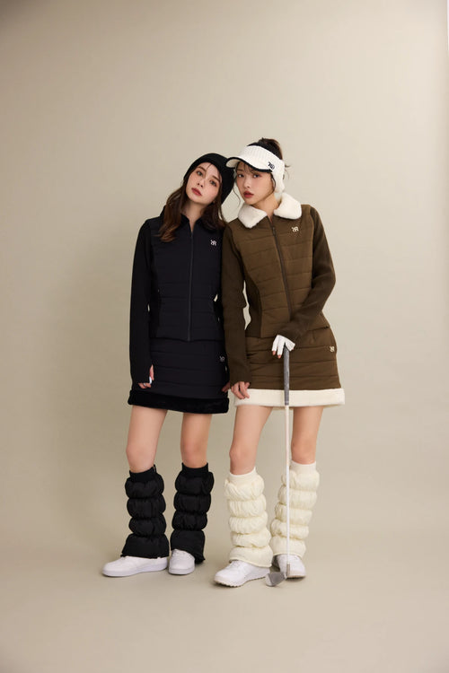 RFLG×RND FAUX FUR QUILTING TIGHT SK