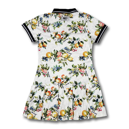 ローウエストプリーツポロワンピース