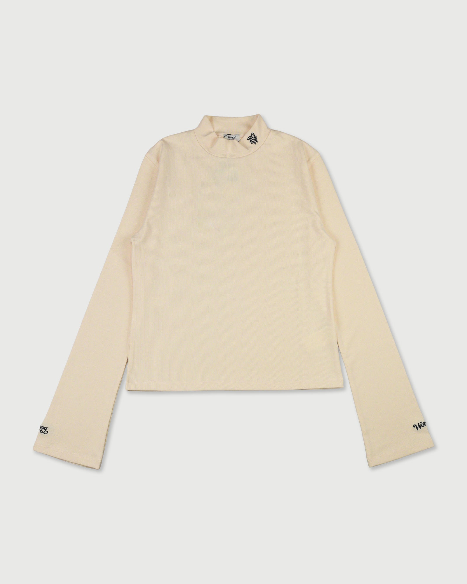 レディースウェア RUFFLOG WOMEN RW SKIN TOPS WHITE RW25aw flare skin tops – RUFFLOG