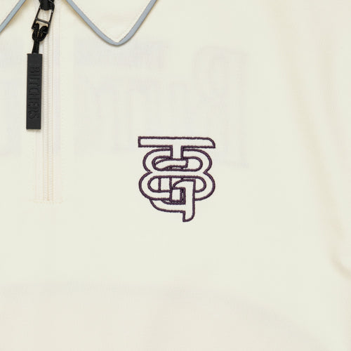 〈WOMEN〉Sheer Sleeve H/Z POLO