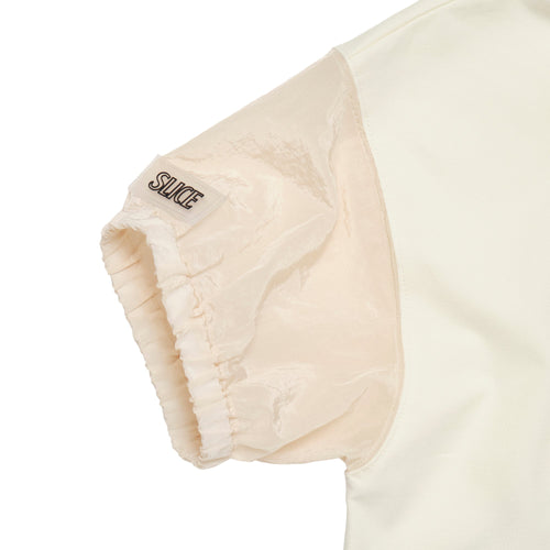 〈WOMEN〉Sheer Sleeve H/Z POLO