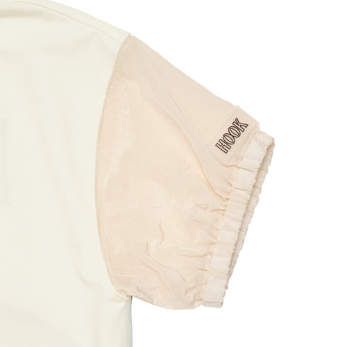 〈WOMEN〉Sheer Sleeve H/Z POLO
