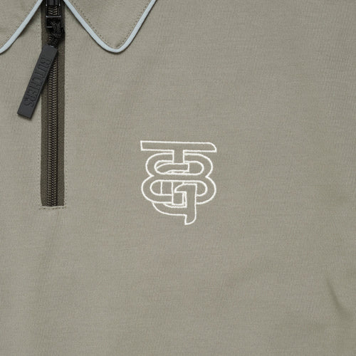 〈WOMEN〉Sheer Sleeve H/Z POLO