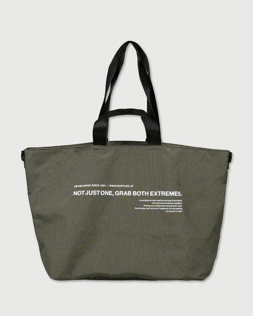 RUFFLOG ZIPPER TOTE BAG