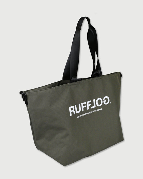 RUFFLOG ZIPPER TOTE BAG