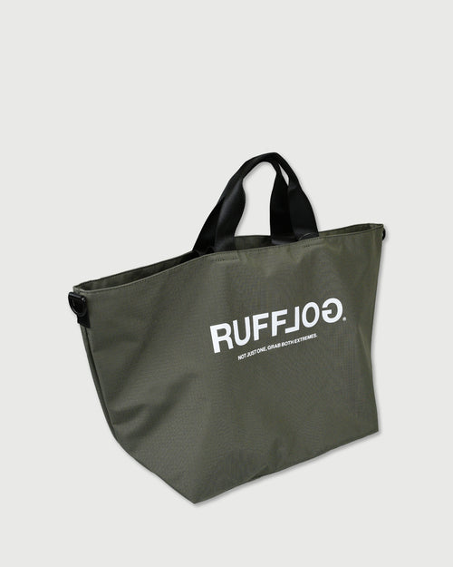 RUFFLOG ZIPPER TOTE BAG
