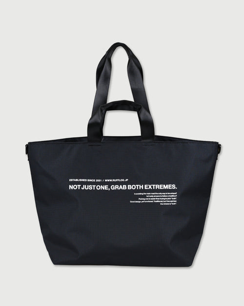 RUFFLOG ZIPPER TOTE BAG