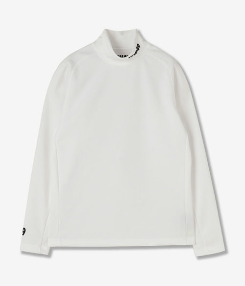 WARM MOCKNECK LS T WHITE