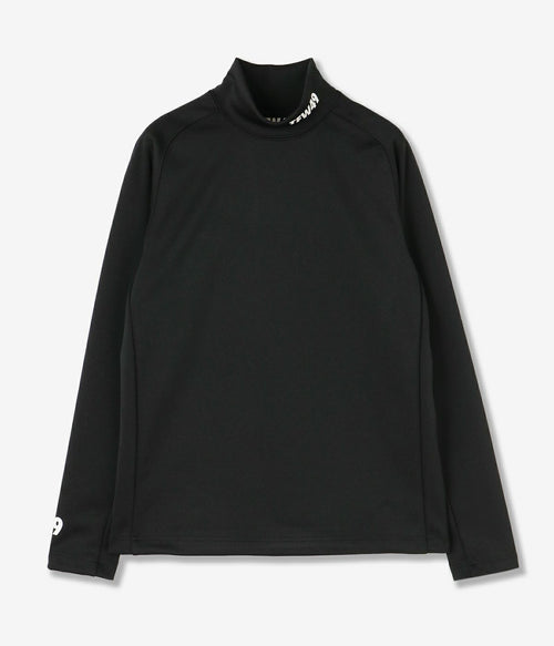 WARM MOCKNECK LS T BLACK