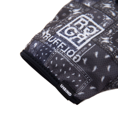 UNBIND×RUFFLOG Golf Paisley Freestyle Glove BLACK