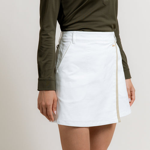 A-Line Wrap Culottes White