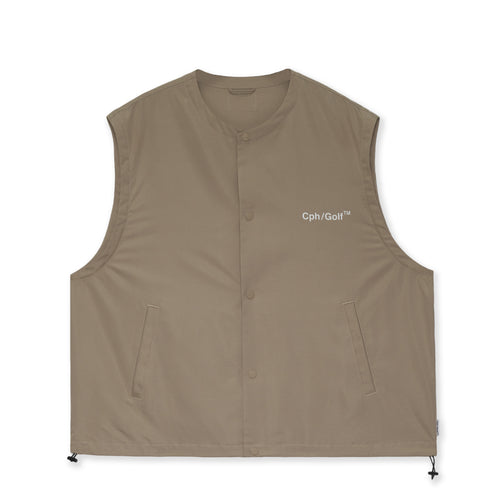 #DETACHABLE VEST COACH JKT BEIGE