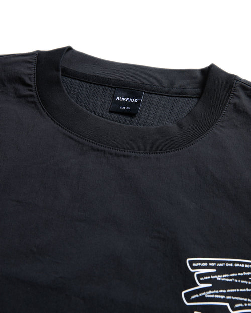 Tech Woven Fill-in Logo Golf Piste Black