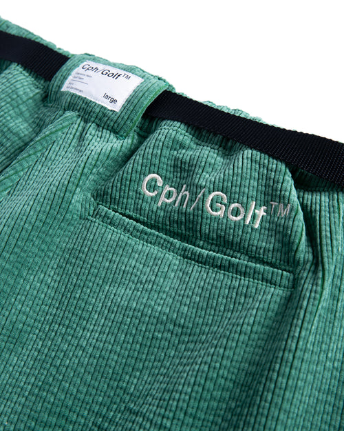 #ADJUSTABLE CORDUROY PANTS GREEN