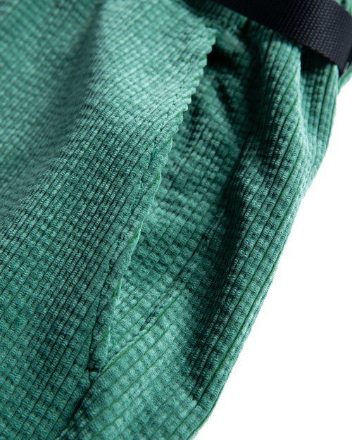 #ADJUSTABLE CORDUROY PANTS GREEN