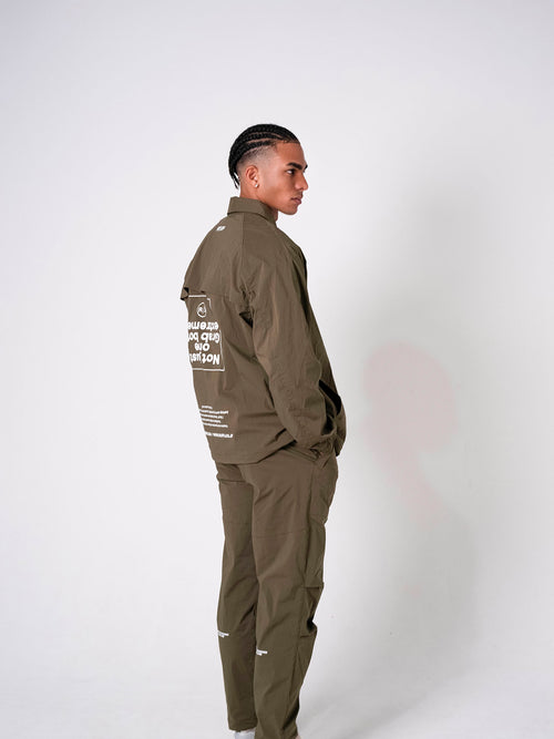 Stretch Nylon Tech Pants Khaki