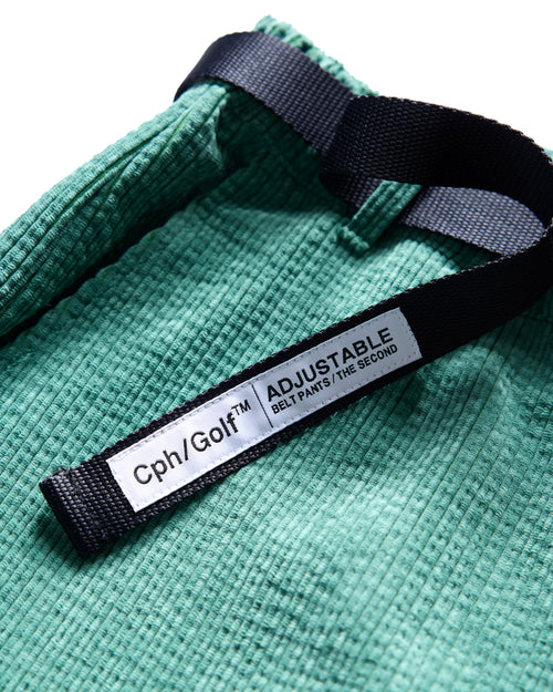 #ADJUSTABLE CORDUROY PANTS GREEN