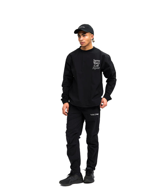 RUFFLOG×TTNE Nylon Baker Pants Black