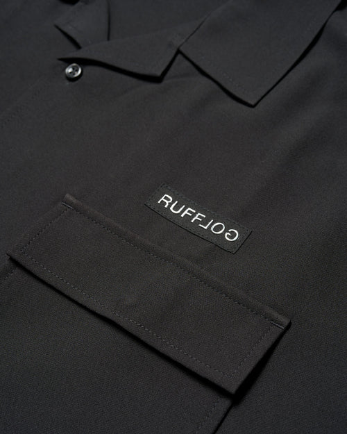 Stretch Big Pocket Shirt Black