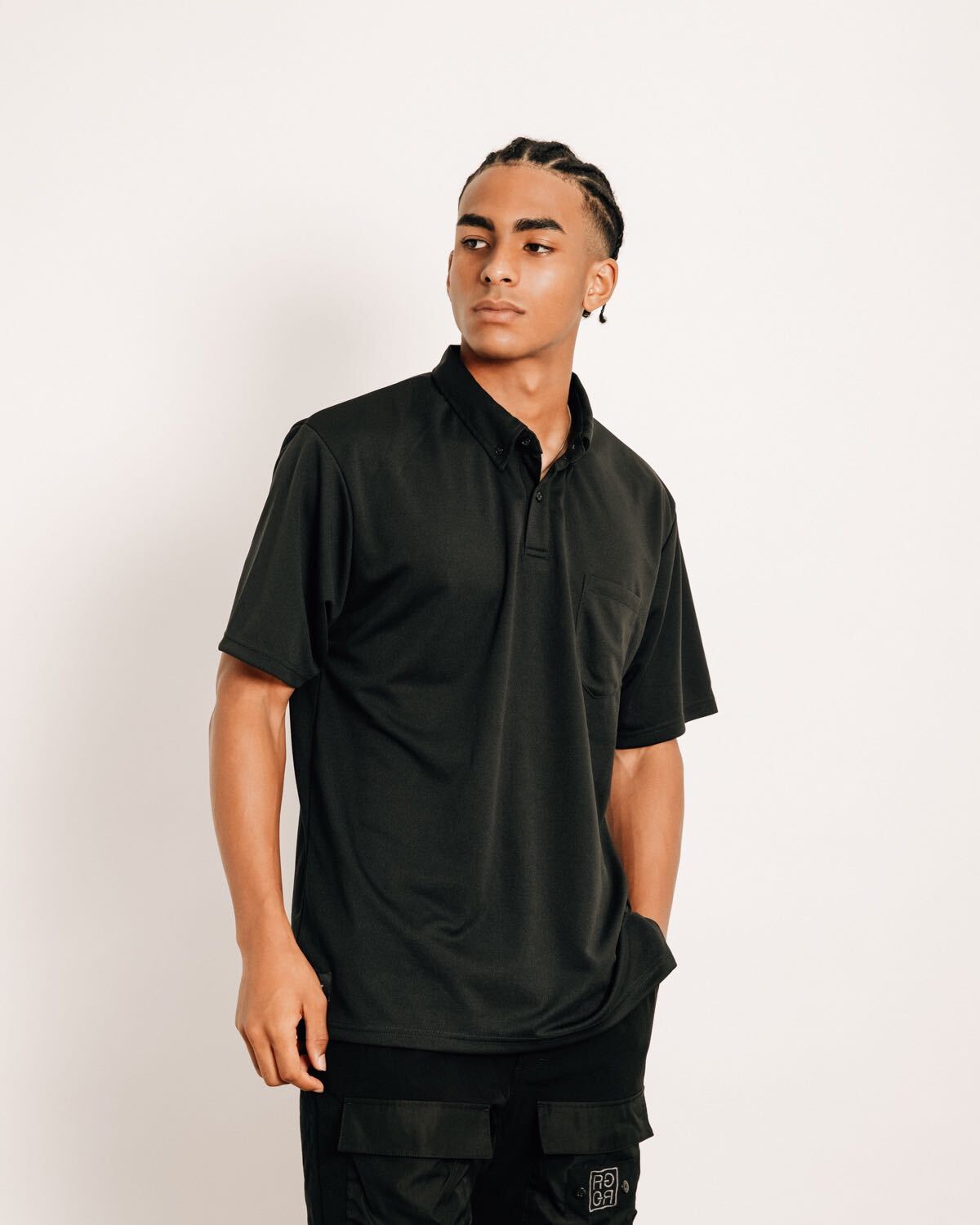 ラフロッグ　ゴルフ　ポロシャツ　黒 RUFFLOG CONCEPT Polo Black