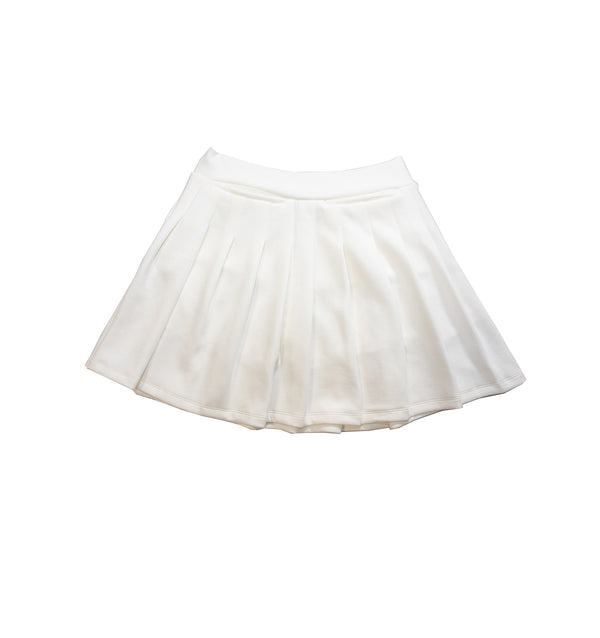 PLEATS SKIRT WHITE